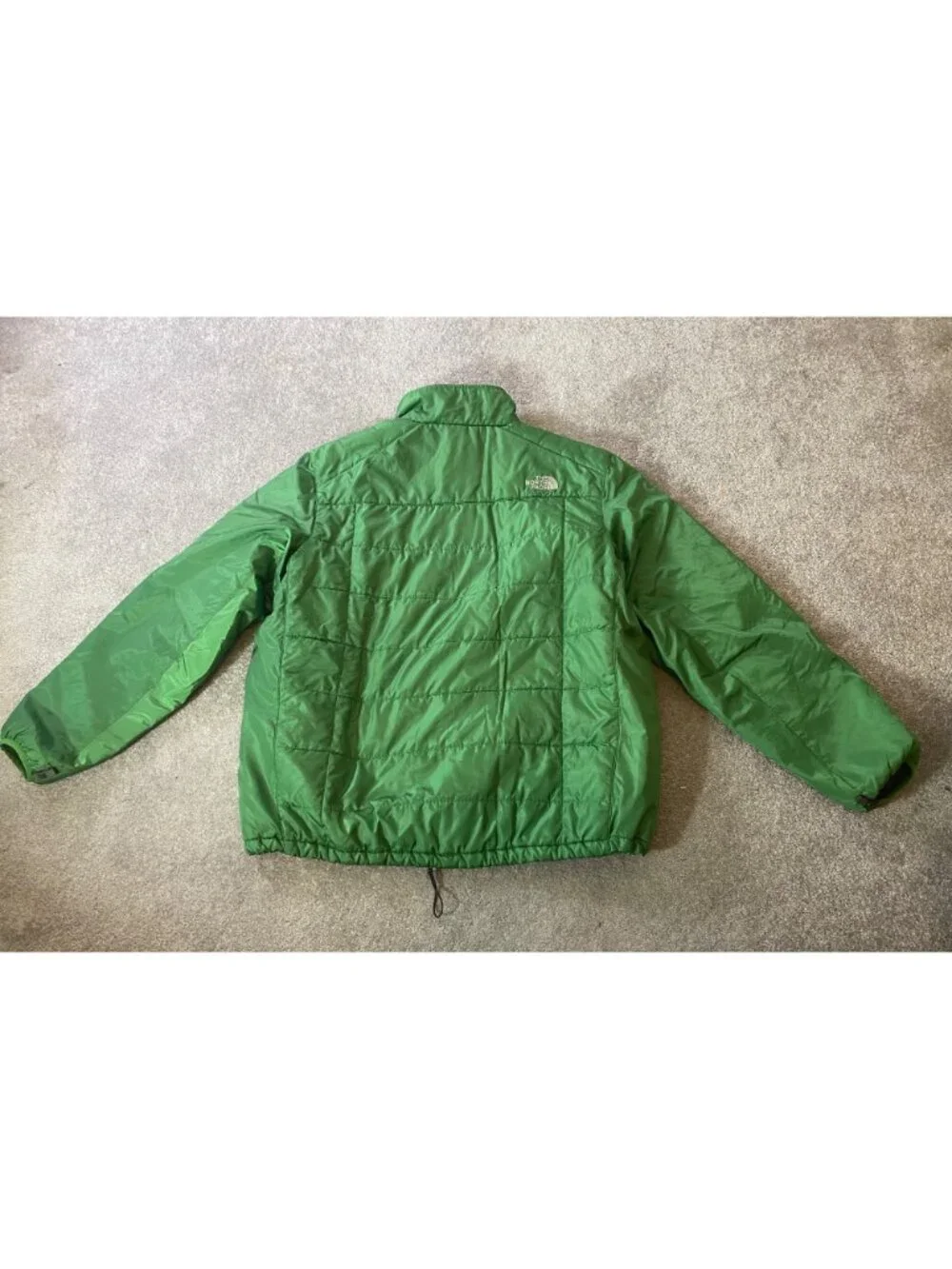 The North Face Mens Green Insulated Zip-Up Jacket Lightweight Coat XXL